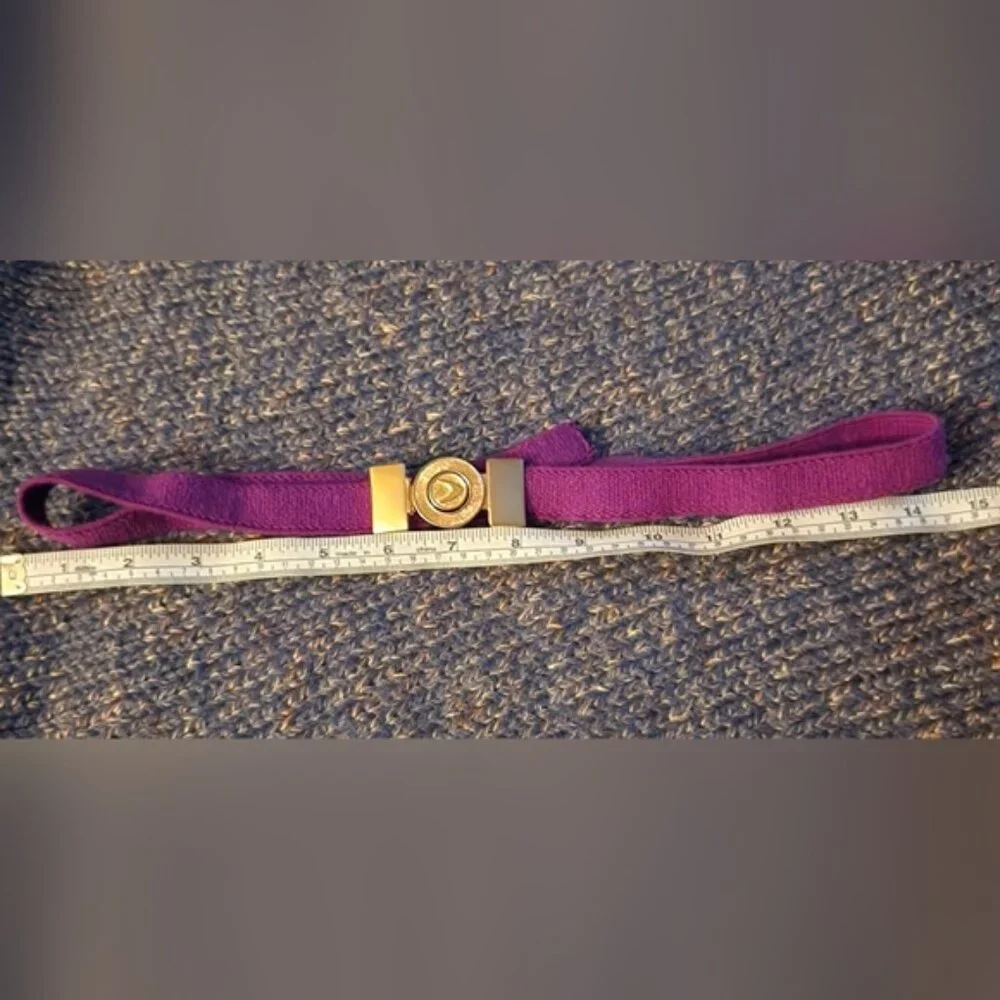 60s Vintage Purple And Gold Belt‎ Stretchy